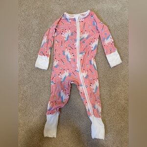 Little Sleepies Pink Unicorn Zippy